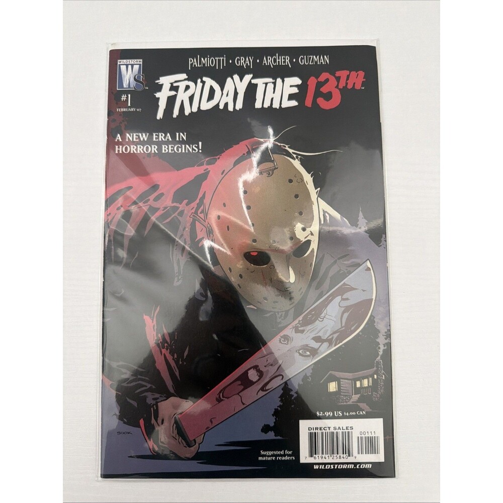 Friday the 13th No. 1 WildStorm 2007 Horror Comic Book Jason Voorhees Boarded